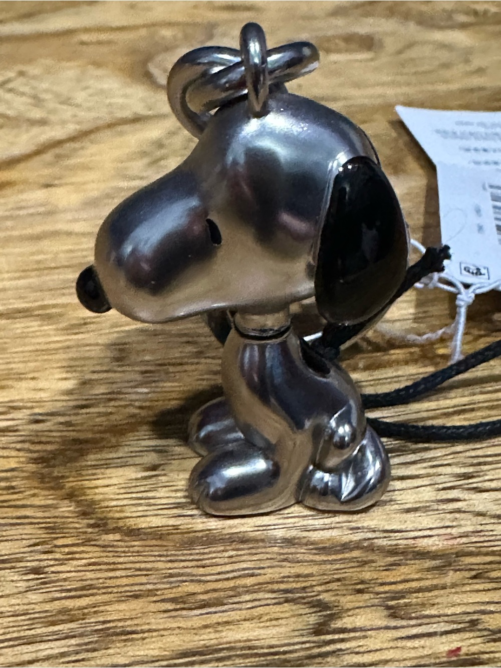 New COACH Snoopy Peanuts silver keyring/purse charm - Picture 3 of 5